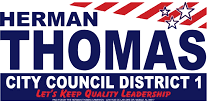 Vote Herman Thomas District 1 2025